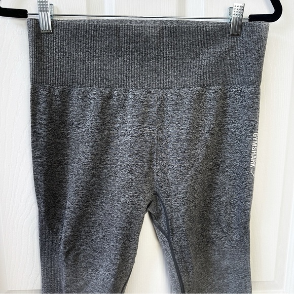 Gymshark Adapt Ombre High Waisted Leggings Yoga Black Marl Gray Women's M - Picture 5 of 11